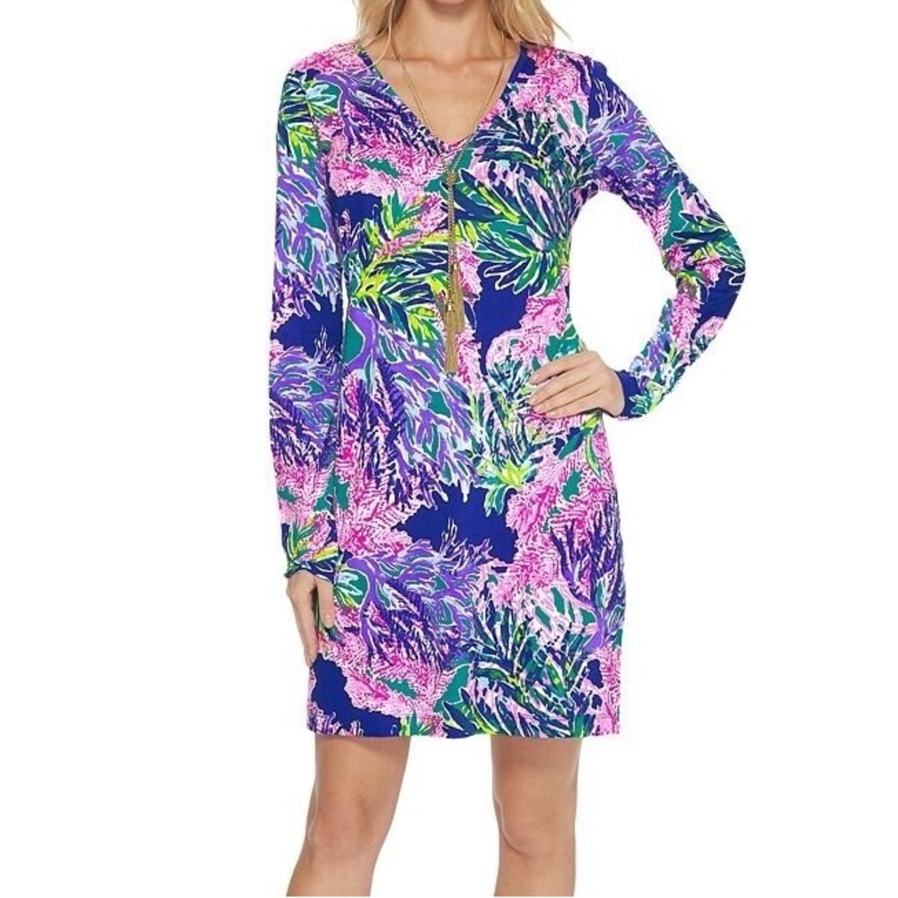 EUC Lilly Pulitzer Long Sleeved Tee dress - Picture 1 of 7
